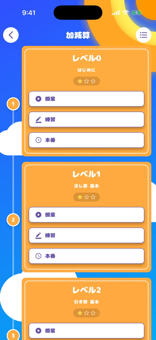 Die japanische Lektionsliste, mit Kanji geschrieben