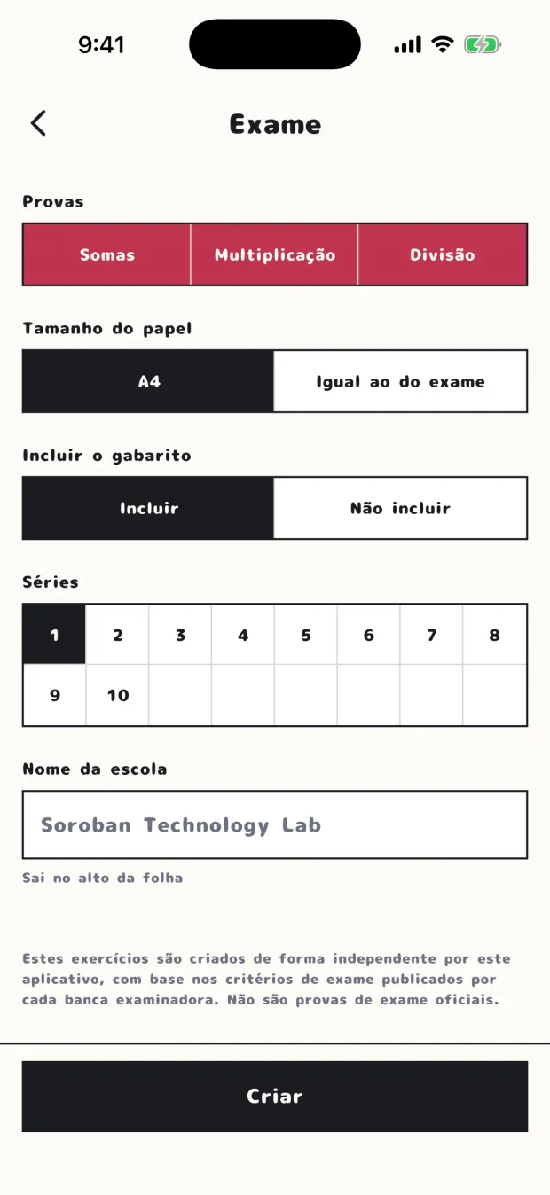 Ajustes de tamanho de papel e gabarito